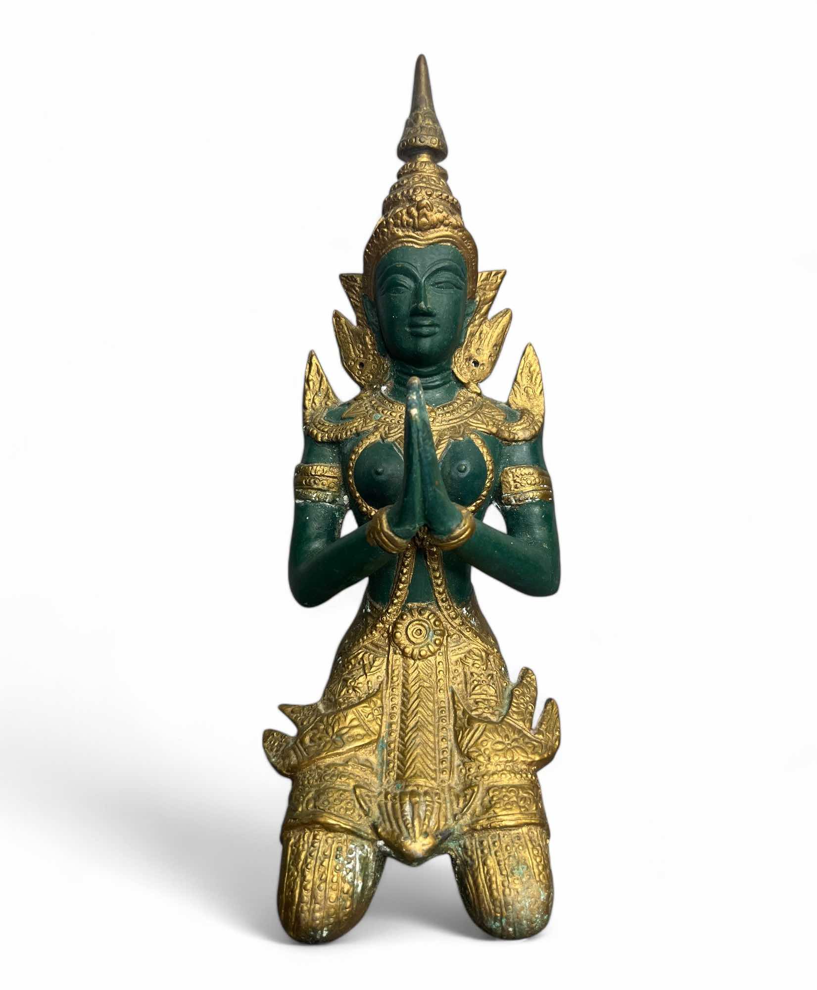 Thailändischer Tempelwächter Bronze Figur