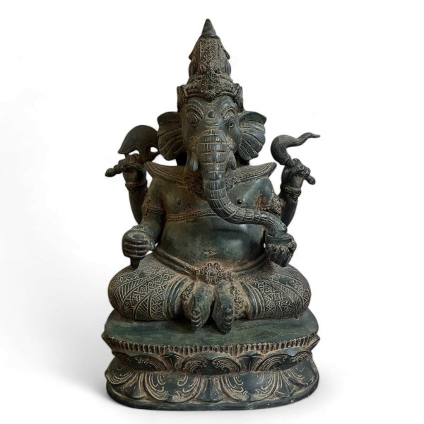 Ganesha Figur Bronze Skulptur Elefantengott 43 cm