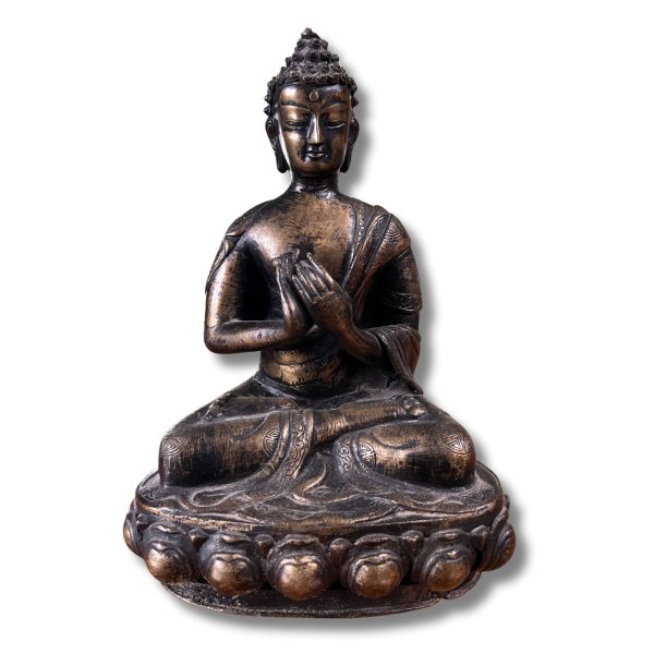 Buddha Figur Bronze Dharmachakra Mudra 27cm
