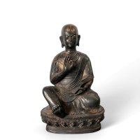 Buddhistische Lama Bronze Figur (31cm) Guru