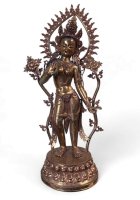 Chenrezig Avalokiteshvara Bronze Statue Nepal 98 cm