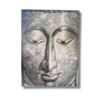 Gemälde Buddhakopf Acryl gemalt