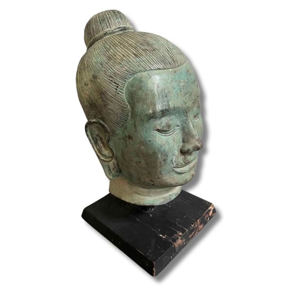 Buddha Kopf Bronze Jayavarman VII