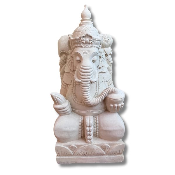 Ganesha Figur Sandstein Thailand Skulptur Indoor