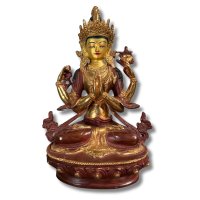 Buddha Figur Chenrezi Avalokiteshvara Bronze