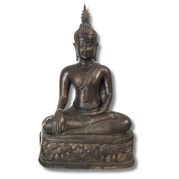 Buddha Figur Bronze Thailand Sukhothai - 39cm