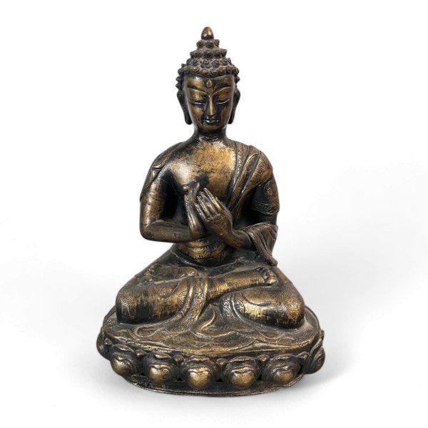 Buddha Figur Bronze Dharmachakra Mudra 27cm