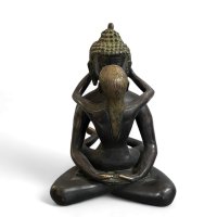 Tantrische Yab-Yum Buddha Figur aus Bronze - Tibet