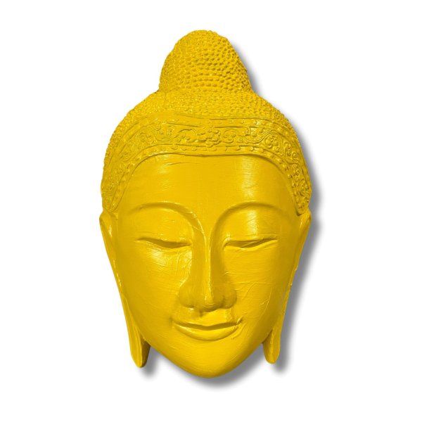 Buddha Kopf Maske Holz Skulptur Thailand 50cm groß