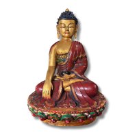 Buddha Figur Terrakotta Siddharta Gautama