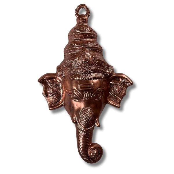 Ganesha Wandmaske Kupfernes Metall