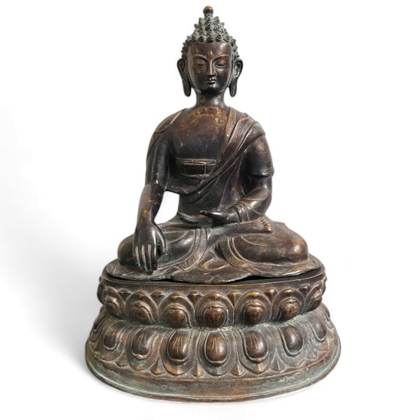 Tibet Buddha Figur Bronze - alt - 48cm groß