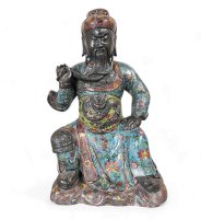 Chinesischer General Guan Yu Skulptur aus Bronze