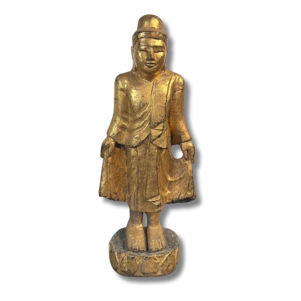 Holz Buddha Skulptur Burma Figur 61cm groß