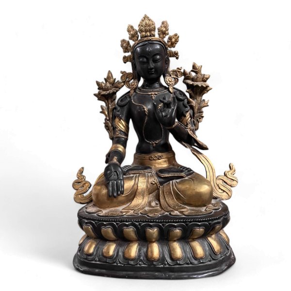 Weiße Tara Buddha Figur Bronze - Bodhisattva 82cm