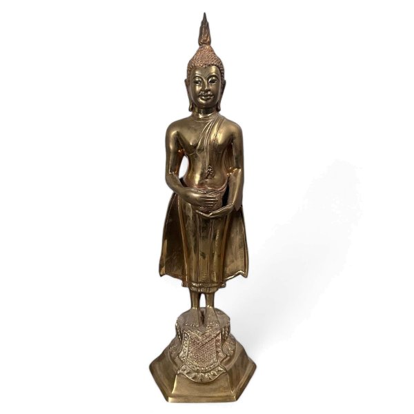 Buddha Figur Wochentag Mittwoch aus Bronze - Thailand