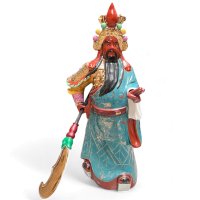 Guan Yu Krieger Statue China Porzellan - 99cm groß