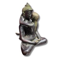 Tantrische Yab-Yum Buddha Figur aus Bronze - Tibet