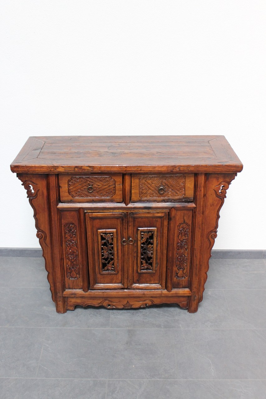 Asiatische Kommode Sideboard China Schränkchen Holz Asien