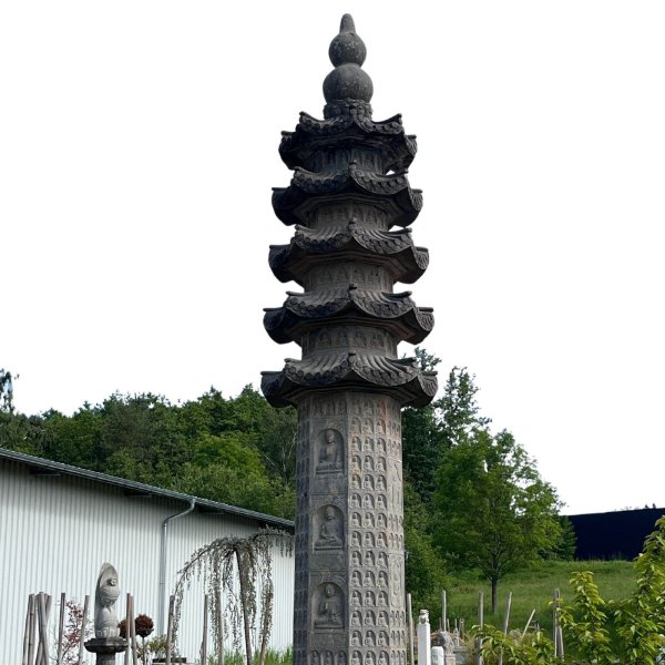 Buddha Garten Pagode Stein Tempel - gigantische 8m groß