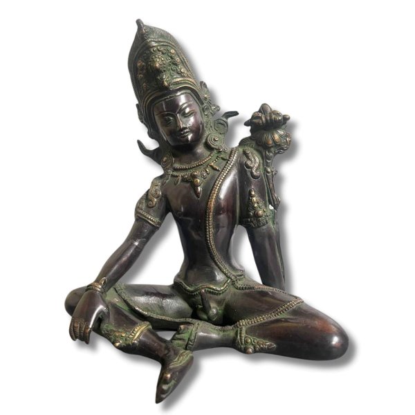 Tantra Buddha Figur aus Bronze, Indien