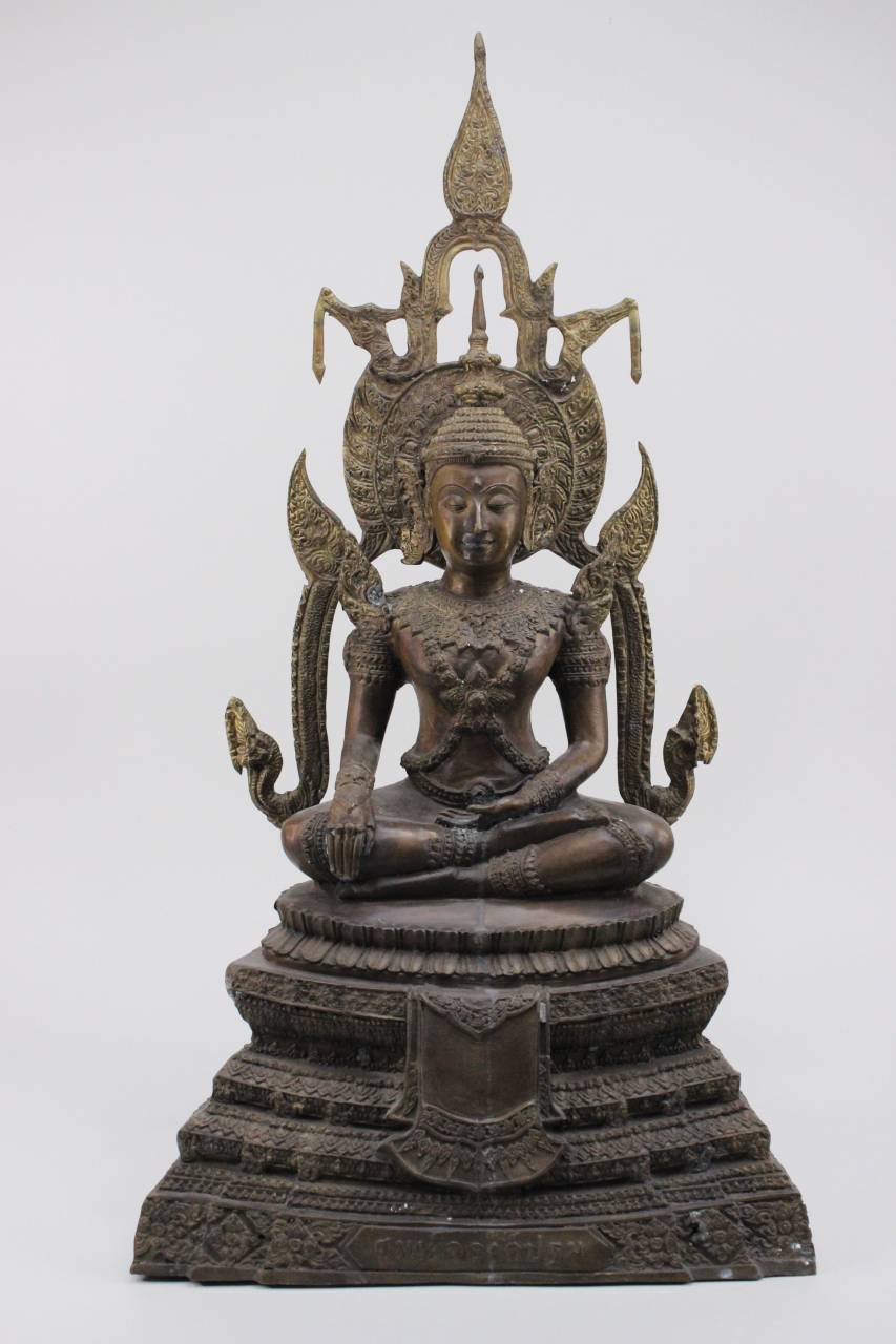 27 5/8in Large Siddharta Gautama Buddha Statue Bronze ...